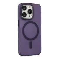 İPHONE 14 PRO MAX MAT SOFT MAGSAFE MOR KILIF
