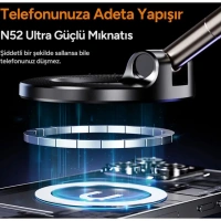 K11 Vakumlu Magsafe Telefon Tutucu Siyah