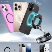 K11 Vakumlu Magsafe Telefon Tutucu Siyah