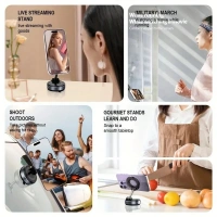 K11 Vakumlu Magsafe Telefon Tutucu Siyah