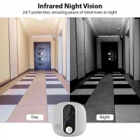 Kayıt Yapabilen Kapı Dürbünü Kamarası KM-19 W1