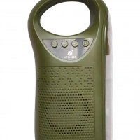 Kts-1437 Güneş Panelli Lamba Ve Radio Ses Bombası Yeşil