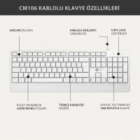 Lecoo Lenovo Cm106 Kablolu Klavye Ve Mouse