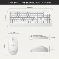 Lecoo Lenovo Cm106 Kablolu Klavye Ve Mouse