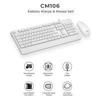 Lecoo Lenovo Cm106 Kablolu Klavye Ve Mouse