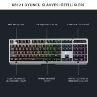 Lecoo Lenovo Kablolu Rgb Oyuncu Klavye Kb121