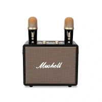 Ma530 Sp-10 Ahşap 2 Mikrofonlu Bluetooth Ses Bombası Siyah