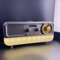 Md-1314 Işıklı Radio Ses Bombası Gold