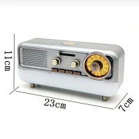 Md-1314 Işıklı Radio Ses Bombası Gold