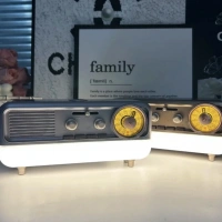 Md-1314 Işıklı Radio Ses Bombası Gold