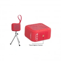 MİKADO HANDY WATERPROOF BLUETOOTH HOPARLÖR KIRMIZI