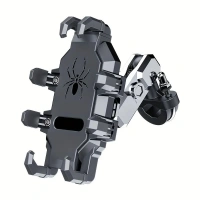 Motosiklet Gidon Yaylı Telefon Tutucu H08