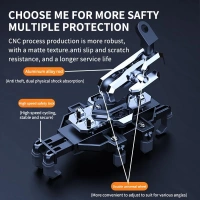 Motosiklet Ayna Yaylı Telefon Tutucu H08