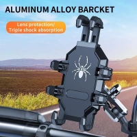 Motosiklet Ayna Yaylı Telefon Tutucu H08