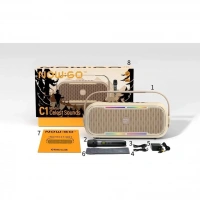 NOW:GO C2 KAMPÇI BEJ BLUETOOTH SPEAKER