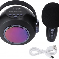 SP-02 SİYAH KARAOKE MİKROFONLU SPEAKER