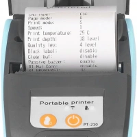 Taşınabilir Termal Yazıcı PT-210 Mavi