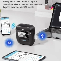 Taşınabilir Termal Yazıcı PT-260 Siyah