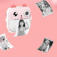 Termal Baskılı Fotoğraf Makinesi Q5 Pembe