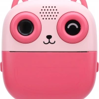 Termal Yazıcılı Çocuk Dijital Fotoğraf Makinesi S5-App Pembe