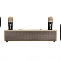 Xm-521k Sp-09 Ahşap 2 Mikrofonlu Bluetooth Ses Bombası