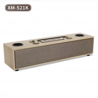 Xm-521k Sp-09 Ahşap 2 Mikrofonlu Bluetooth Ses Bombası