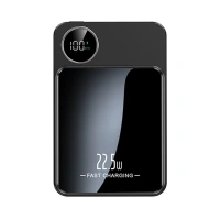 YK DESIGN 5000 MAH KABLOLU-22.5W MAGSAFE-15W POWERBANK YK-915 SİYAH