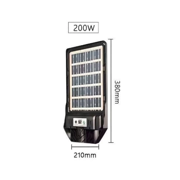200W Güneş Panelli Bahçe Aydınlatma 4800Ma Gp-01