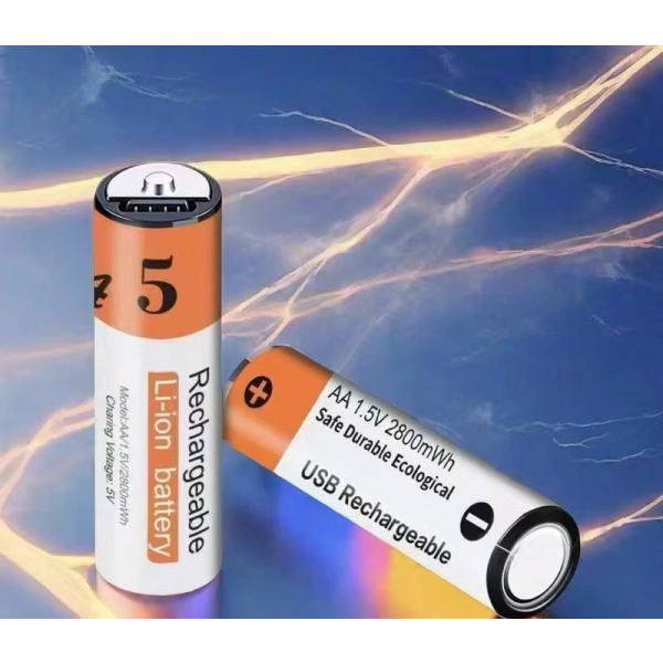 Aggiy K5 Type-C Şarj Edilebilir Büyük Kalem Pil AA 1.5V 2800mWh