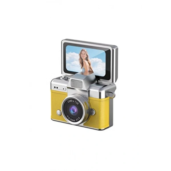 iDragon Lk-027 Mini Fotoğraf Makinesi Sarı