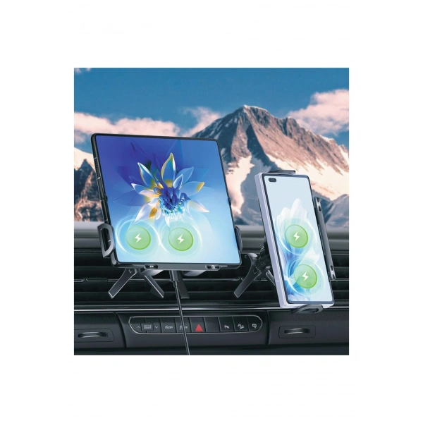 Aggiy 15W Hareketli Araç Telefon-Tablet Tutucu AutoMag