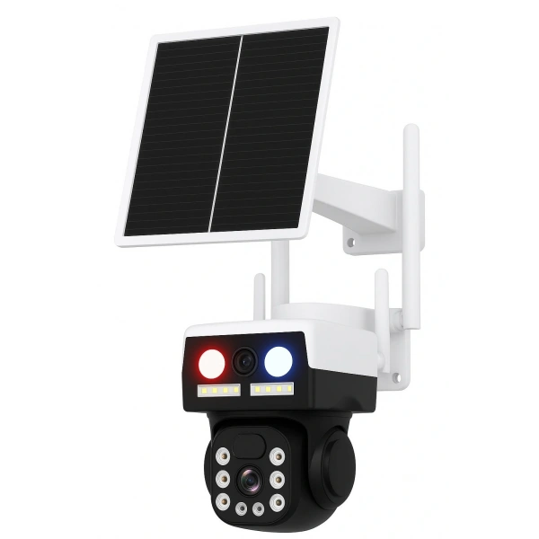 Apronx Apx-Wp266OZ 6Mp Çift Kameralı Solar Güvenlik Kamerası