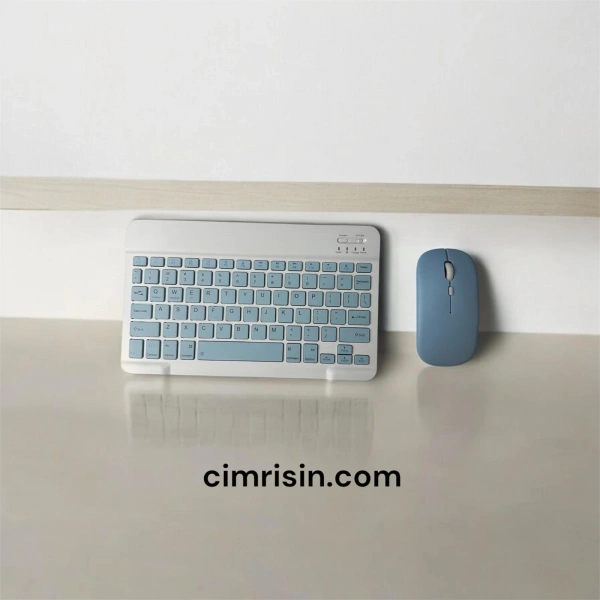 Bluetooth Klavye&Mouse Set Açık Mavi