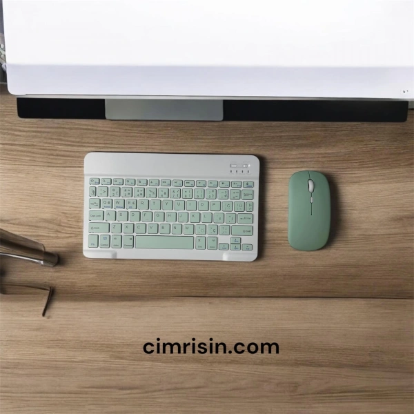 Bluetooth Klavye&Mouse Set Açık Yeşil