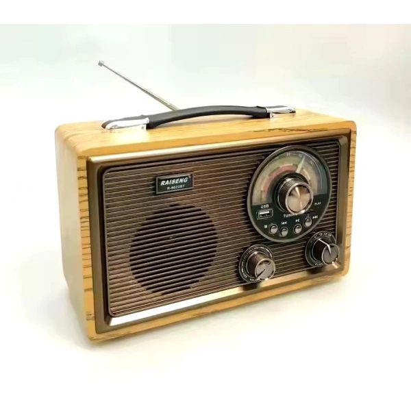 BLUETOOTH NOSTALJİ SPEAKER KOYU KAHVERENGİ R-9022BT