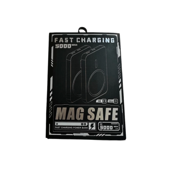 FAST CHARGİNG 15W HIZLI MAGSAFE POWERBANK AÇIK GRİ