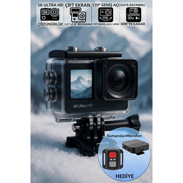 I-Dragon At-S81TR 5K Ultra HD Aksiyon Kamera