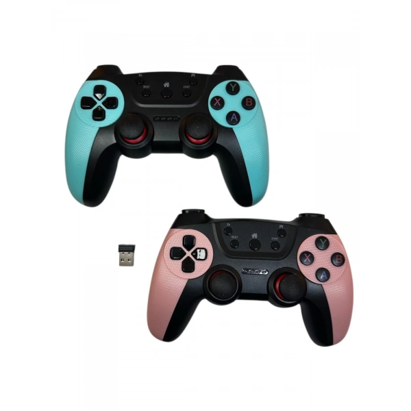 iDragon Cm-029D 2.4 Ghz Çift Oyun Kolu Mavi-Pembe