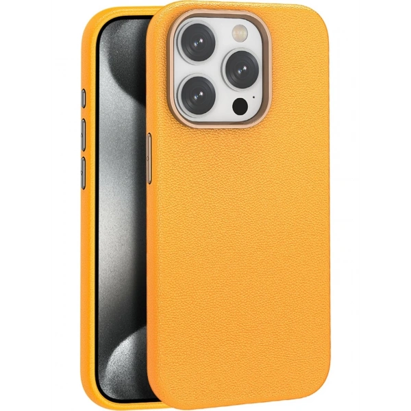 İPHONE 14 PRO MAX DERİ JOKO MAGSAFE HARDAL KILIF