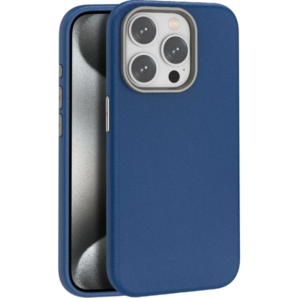 İPHONE 14 PRO MAX DERİ JOKO MAGSAFE LACİVERT KILIF