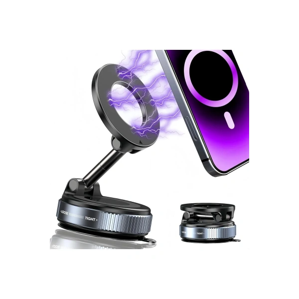 K11 Vakumlu Magsafe Telefon Tutucu Siyah
