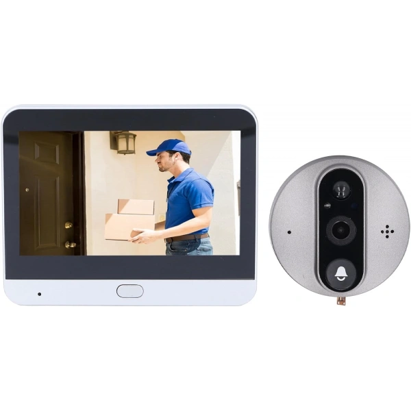 Kayıt Yapabilen Kapı Dürbünü Kamarası 300Pa-Tuya