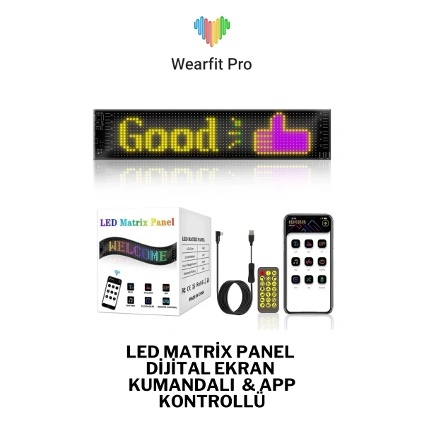 Led Matrix Panel Led-01 16X64 Led 90*370 MM