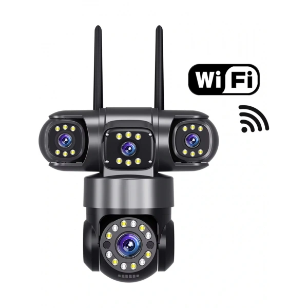 O-Kam 6030 Üç Kameralı Wifi Kamera 12V Adaptörlü