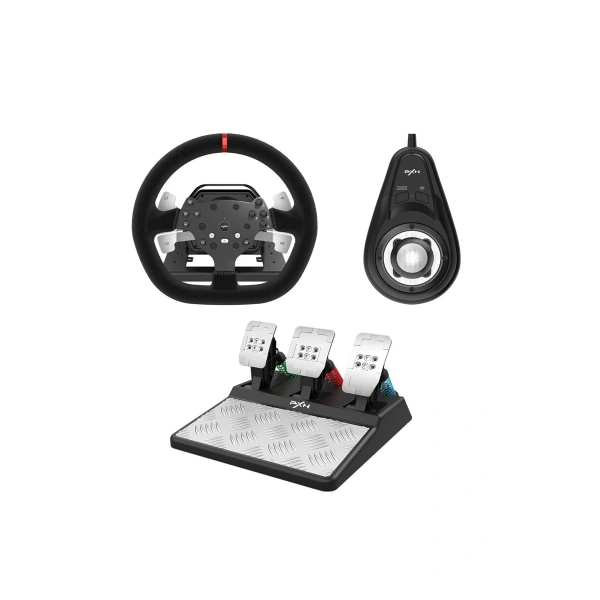 Pxn V10 Motorlu Oyun Direksiyon Seti Yarış Direksiyonu 6+1 Vites PC PS4 PS5 Xbox One x/s