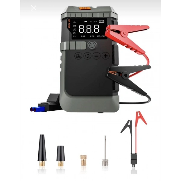 Şarjlı Araç Pompası Ve Akü Takviye 16.000 Mah Cs64 Plus Max