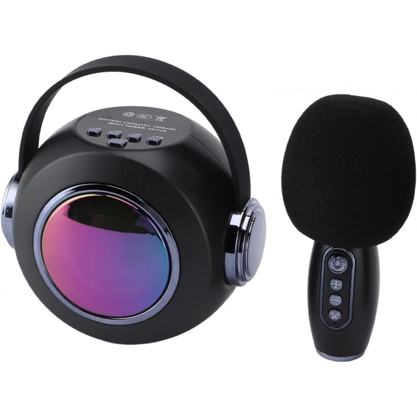 SP-02 SİYAH KARAOKE MİKROFONLU SPEAKER