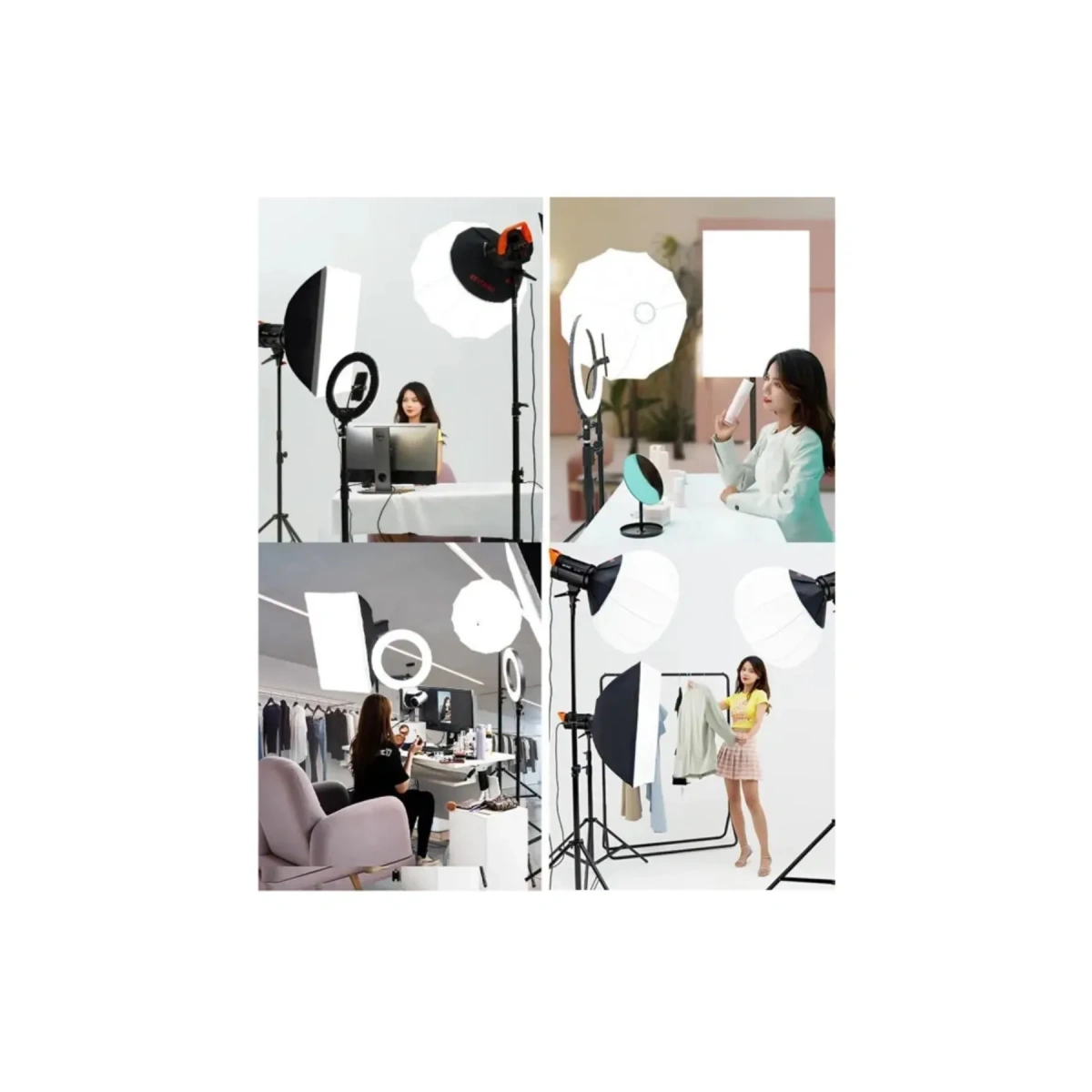 100W Soft Box YM-600-SS + 2 Metre Ayak