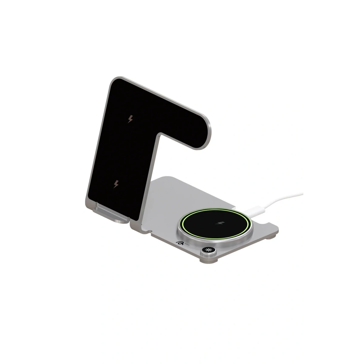 3 İn 1 Y91 Magsafe Kablosuz Stand Gümüş