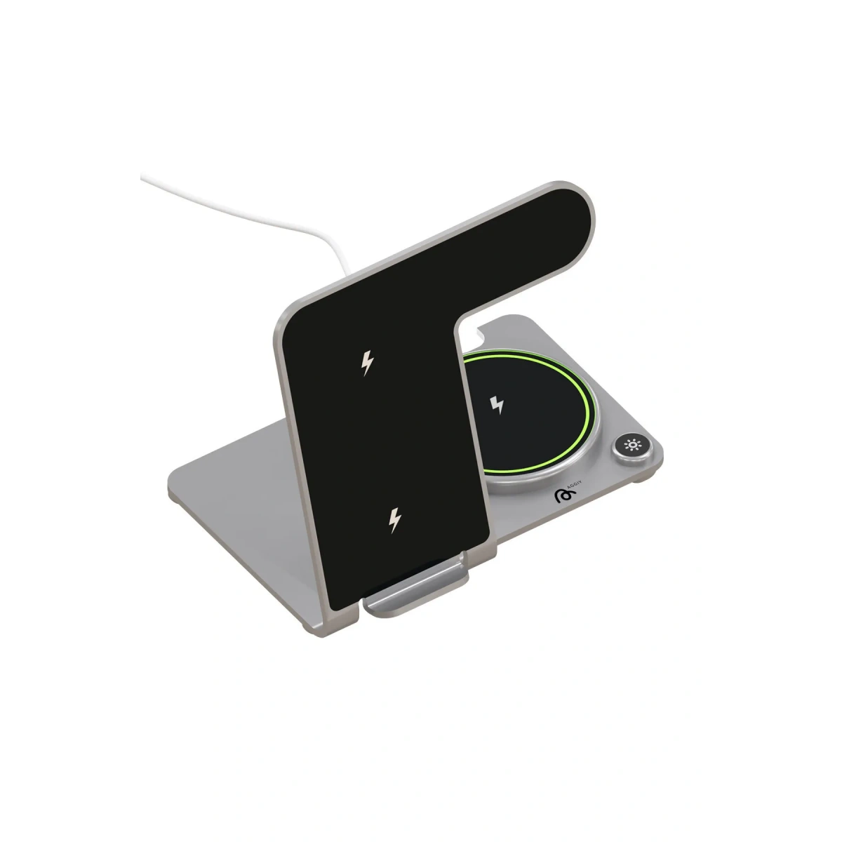 3 İn 1 Y91 Magsafe Kablosuz Stand Gümüş